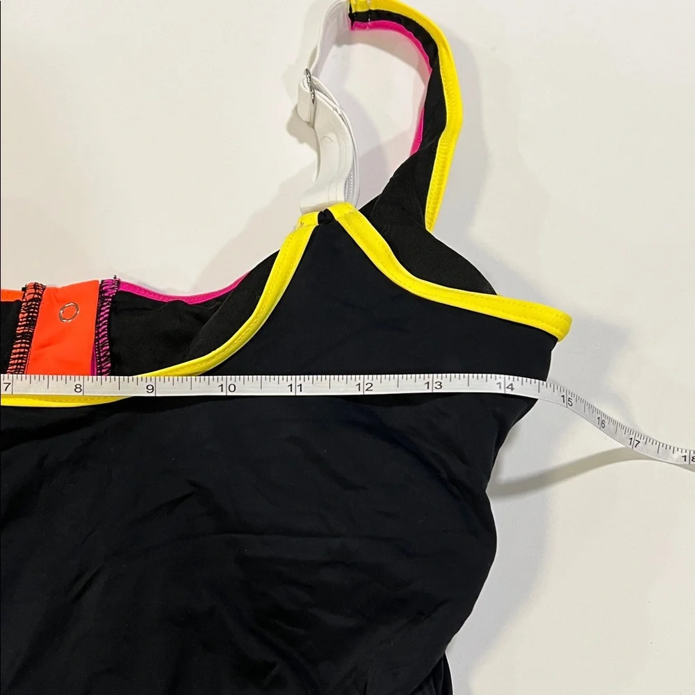 B2Prity - L, black a neon trimmed‎ suit, 1 piece